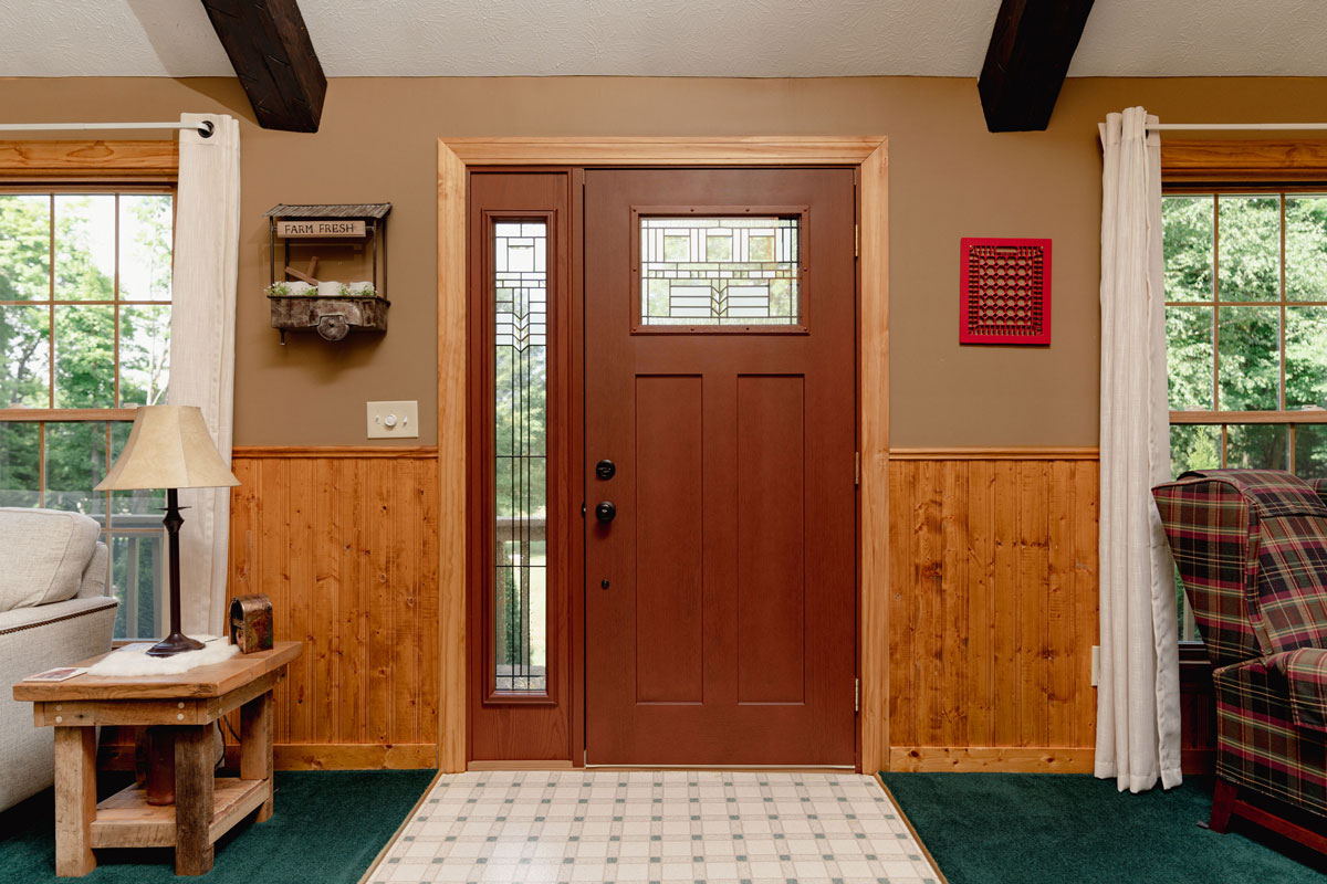 beautiful windows and door in a single family home